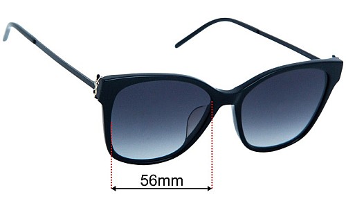 Yves Saint Laurent SLM48S/K Ersatzgläser 56mm wide 