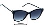 Sunglass Fix Ersatzgläser für Yves Saint Laurent SLM48S/K - 56mm Wide 
