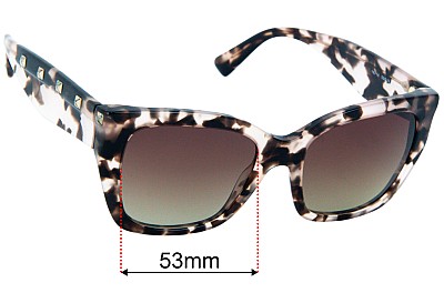 Valentino VA4048 Replacement Lenses 53mm wide 