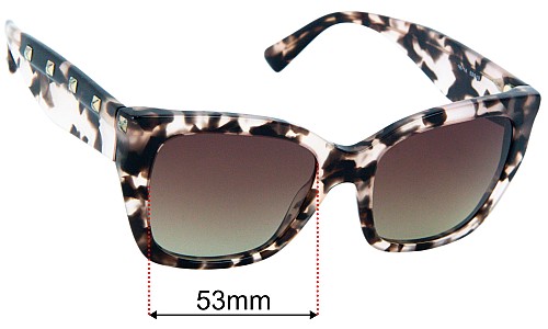 Valentino VA4048 Replacement Lenses 53mm wide 