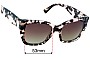 Sunglass Fix Ersatzgläser für Valentino VA4048 - 53mm Wide 