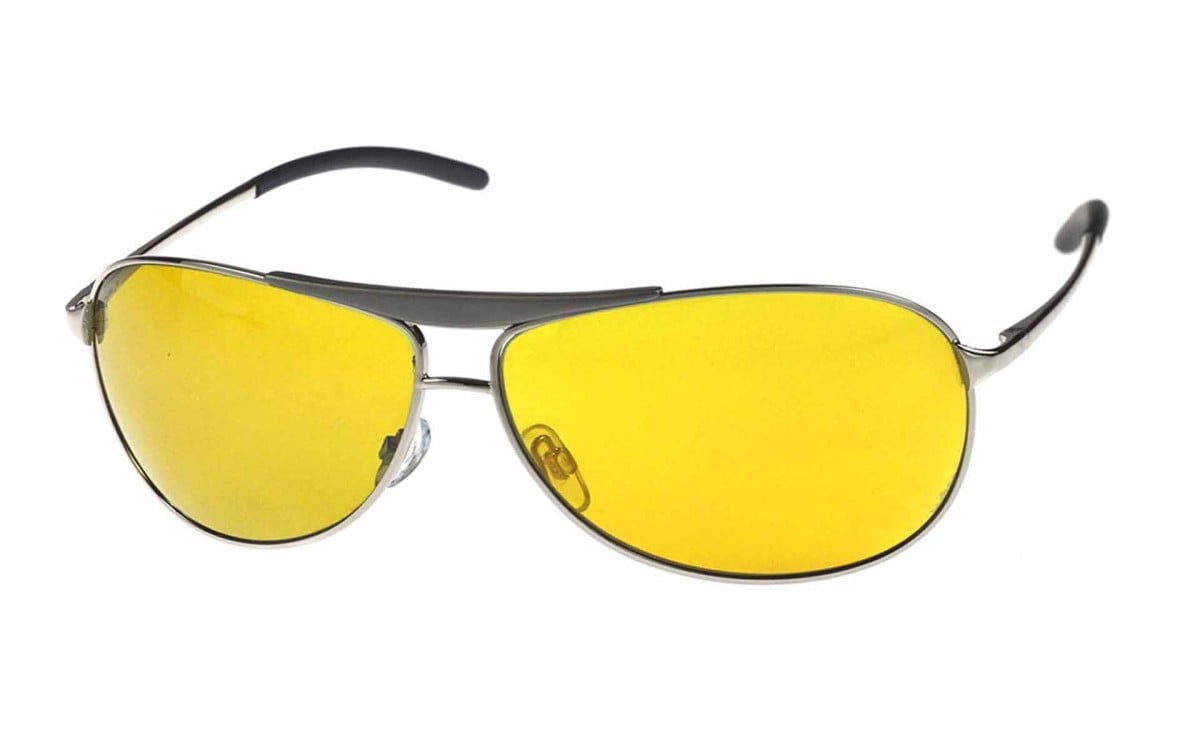 Is it safe to wear yellow glasses?