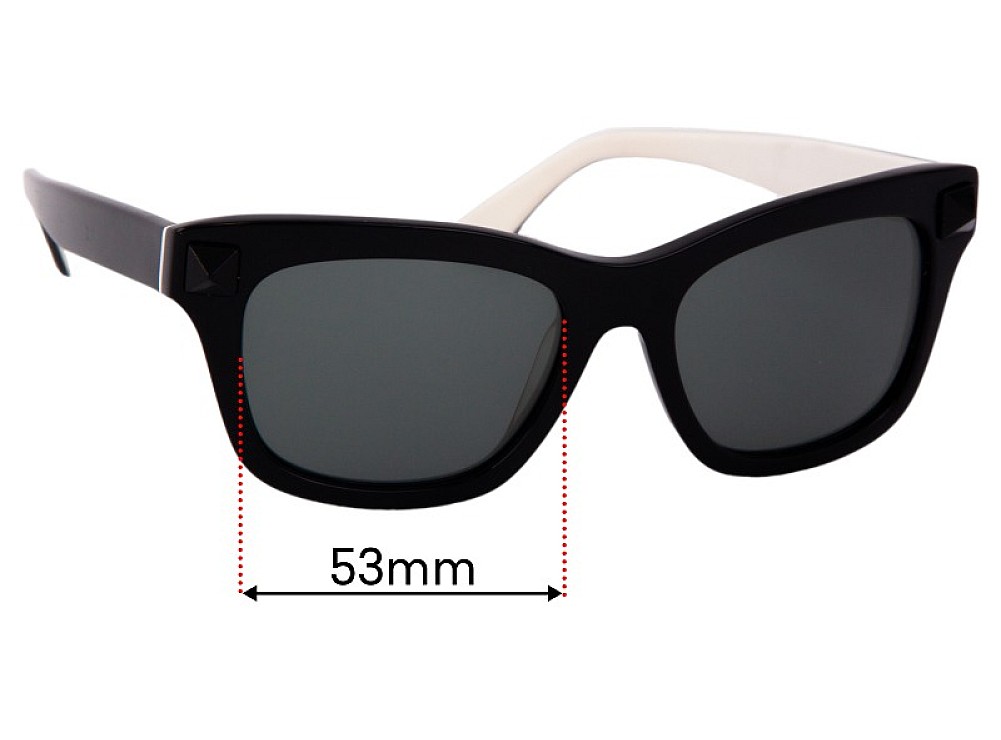 Sunglass Fix Replacement Lenses for Valentino V670S - 53mm Wide