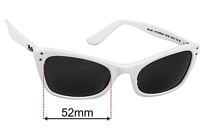 Ray-Ban RB2299 Lady Burbank Replacement Lenses 52mm wide 