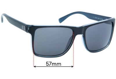 Armani Exchange AX 4016 Replacement Lenses 57mm wide 