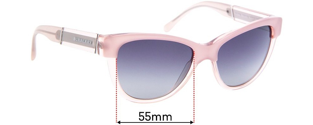 Sunglass Fix Replacement Lenses for Burberry B 4206 - 55mm Wide