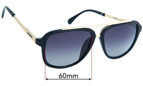 Sunglass Fix Replacement Lenses for Carrera 0139 - 60mm Wide 