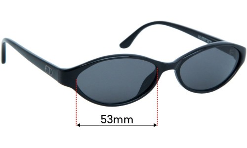 Sunglass Fix Replacement Lenses for Christian Dior CD3010 - 53mm Wide 