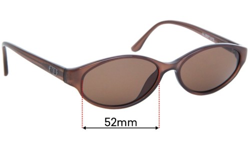 Sunglass Fix Replacement Lenses for Christian Dior CD3011 - 52mm Wide 