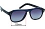 Sunglass Fix Replacement Lenses for Cutler and Gross of London 0822 - 53mm Wide 