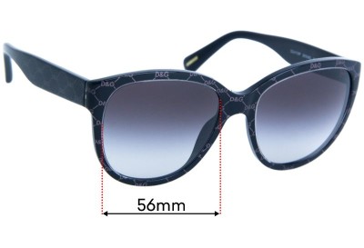 Sunglass Fix Replacement Lenses for Dolce & Gabbana DG4159P - 56mm Wide 