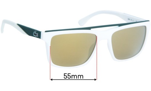 Sunglass Fix Replacement Lenses for Lacoste L899S - 55mm Wide 