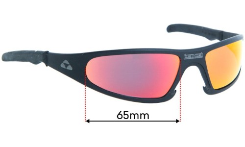 Liquid Eyewear Player Replacement Sunglass Lenses - 65mm Wide 