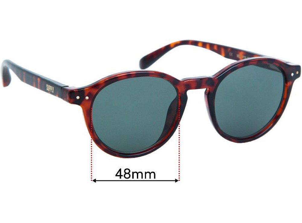 Sunglass Fix Ersatzgläser für Local Supply Mel - 48mm Wide Sunglass Fix Ersatzgläser für Local Supply Mel - 48mm Wide