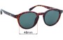 Sunglass Fix Ersatzgläser für Local Supply Mel - 48mm Wide 