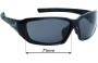 Sunglass Fix Lentes de Repuesto para Mack Flyer - 71mm Wide 