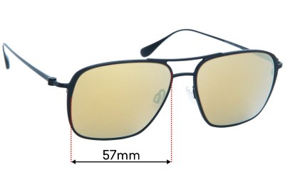 Sunglass Fix Replacement Lenses For Maui Jim MJ541 Beaches - 57mm Wide 