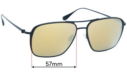 Sunglass Fix Replacement Lenses for Maui Jim MJ541 Beaches - 57mm Wide 