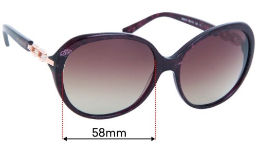 Sunglass Fix Replacement Lenses for Michael Kors MK2008B Andorra - 58mm Wide 