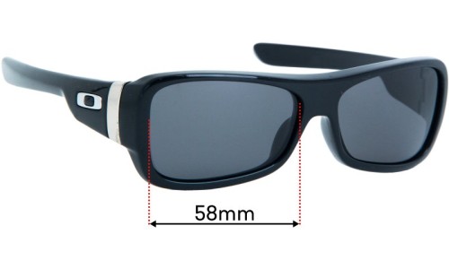 Sunglass Fix Replacement Lenses for Oakley Montefrio - 58mm Wide 