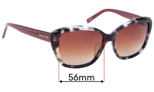 Sunglass Fix Replacement Lenses for Oroton  Ceres - 56mm Wide 