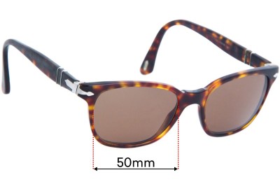 Persol 3003-V Replacement Sunglass Lenses - 50mm Wide 