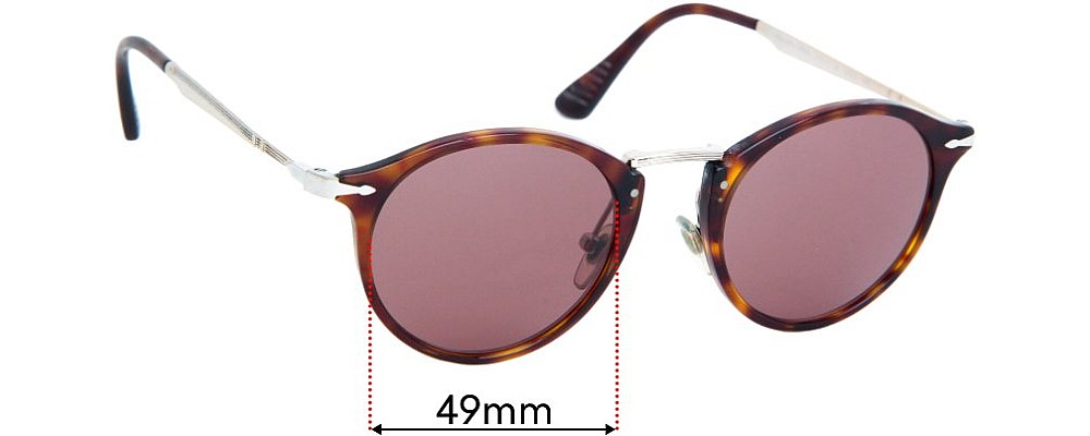 Sunglass Fix Replacement Lenses for Persol 3167-V - 49mm Wide