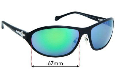 Police S8771N Sunset Park Verres de Remplacement 67mm wide 