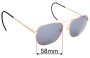 Sunglass Fix Replacement Lenses for Randolph Engineering RE FGN - 58mm Wide 
