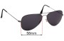 Sunglass Fix Lentes de Repuesto para Ray-Ban RB3513 Aviator Flat Metal - 58mm Wide 