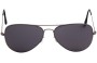 Ray Ban Aviator Flat Metal RB3513 Replacement Lenses Front View 