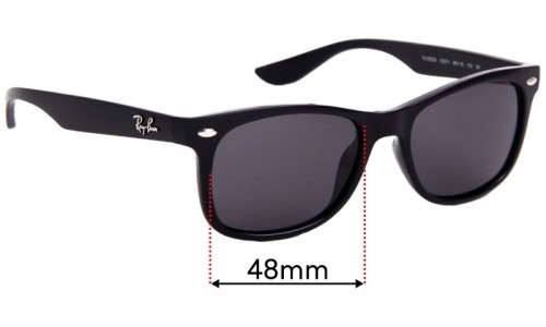 Sunglass Fix Replacement Lenses for Ray Ban RJ9052-S - 48mm Wide 
