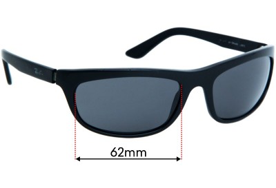 Ray Ban RB2009 Balorama Replacement Lenses 62mm wide 