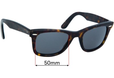 Ray Ban RB2140 New Wayfarer - "New Wayfarer" on Right Arm Replacement Lenses 50mm wide 