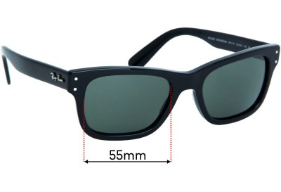 Ray Ban RB2283 Mr Burbank Replacement Lenses 55mm wide 