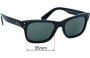 Sunglass Fix Replacement Lenses for Ray Ban RB2283 Mr Burbank - 55mm Wide 