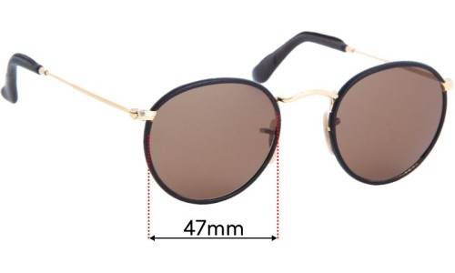 Sunglass Fix Replacement Lenses for Ray-Ban RB3475-Q - 47mm Wide Ray-Ban RB3475-Q Replacement Lenses 47mm wide
