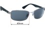 Sunglass Fix Replacement Lenses for Ray Ban RB3478 - 60mm Wide 