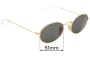Sunglass Fix Replacement Lenses for Ray-Ban RB3547-N Oval Flat - 51mm Wide 