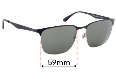 Ray Ban RB3569 Replacement Lenses 59mm wide 