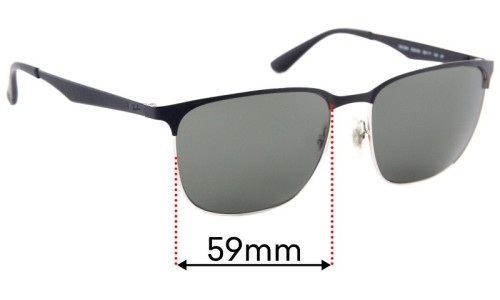 Sunglass Fix Replacement Lenses for Ray Ban RB3569 - 59mm Wide 