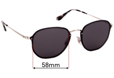 Ray Ban RB3579-N Replacement Lenses 58mm wide 