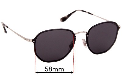 Ray-Ban RB3579-N Blaze Hexagonal Verres de Remplacement 58mm wide 