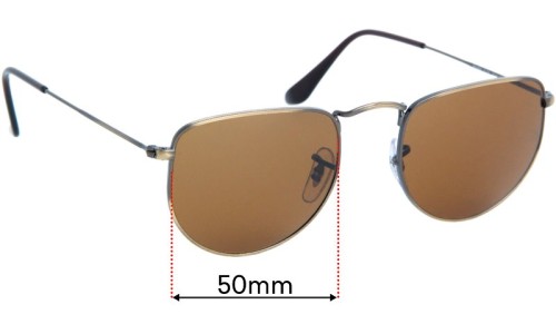 Sunglass Fix Replacement Lenses for Ray Ban RB3958 Elon - 50mm Wide 
