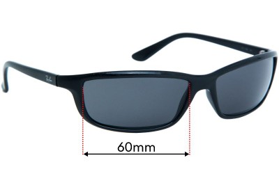 Ray Ban RB4034 Replacement Lenses 60mm wide 