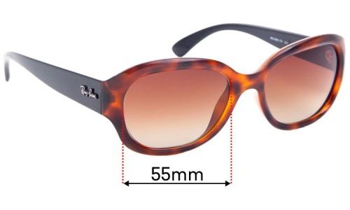 Sunglass Fix Replacement Lenses for Ray Ban RB4282-CH - 55mm Wide 