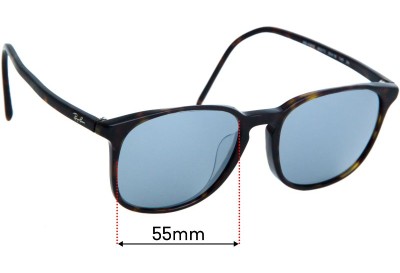 Ray Ban RB4387F (Low Bridge Fit) Replacement Lenses 55mm wide 