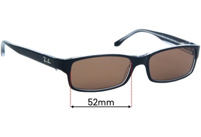 Ray Ban RB5114 Replacement Lenses 52mm wide 