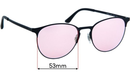 Sunglass Fix Replacement Lenses for Ray Ban RB6375 - 53mm Wide 