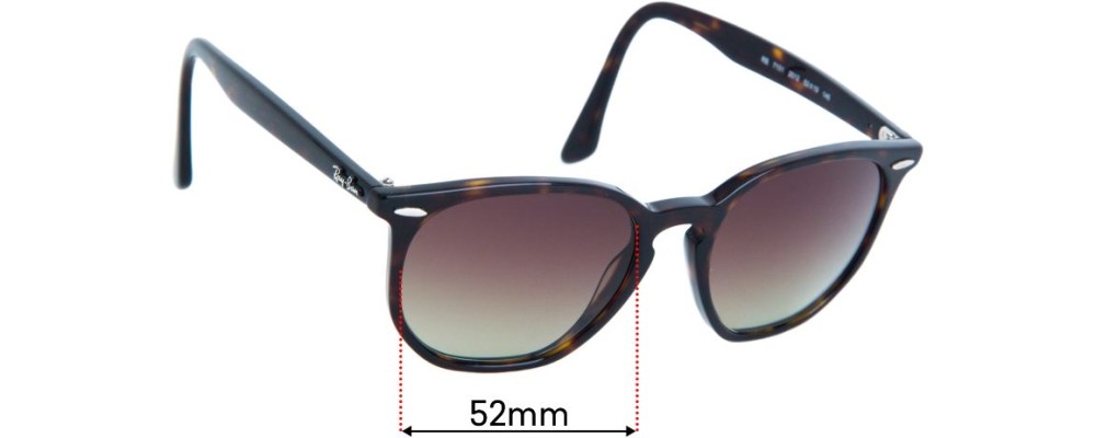gordijn maagd Rauw Ray Ban RB7151 52mm Replacement Lenses